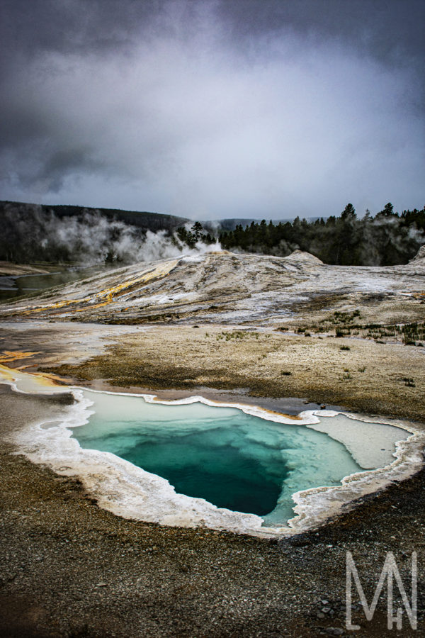 Meghan Nelson Yellowstone Blue Hot Pool Geyser Spring Personal Style Project