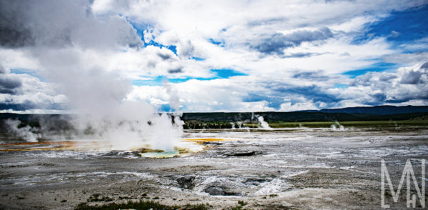 Meghan Nelson Yellowstone Geyser Valley Clouds