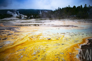 Meghan Nelson Yellowstone Hot Pool Orange Stream